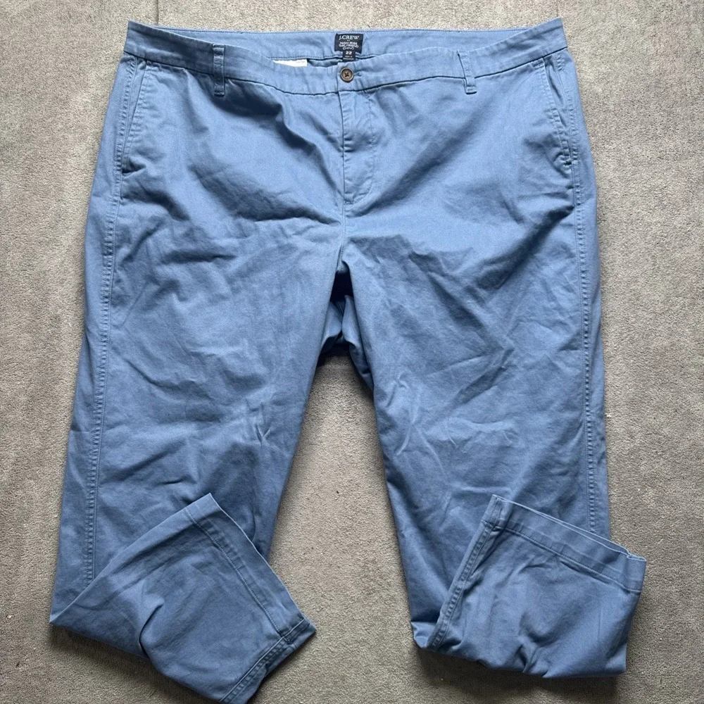 J. Crew Light Blue Cotton Chino Trousers